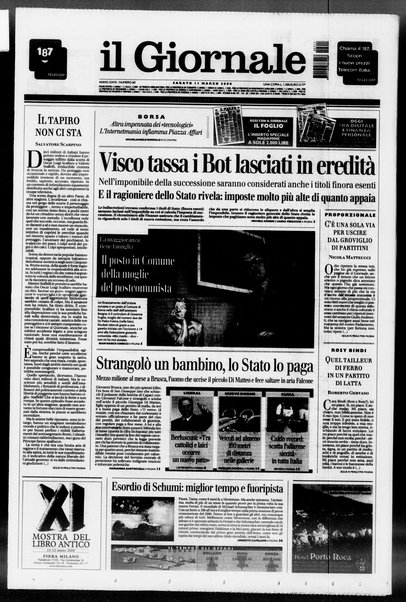 Il giornale : quotidiano del mattino